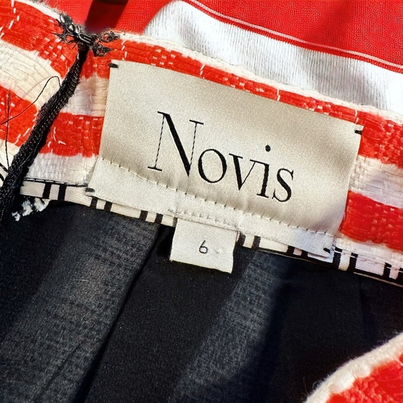 Novis Multicolor Woven Jacquard Pleated A-Line Skirt Resort 2015 Collection SZ6 - Picture 6 of 12